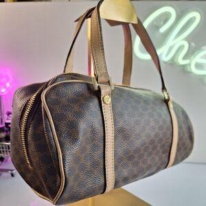 Celine Monogram Leather Duffel Bag